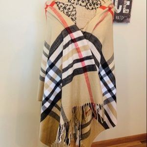 The Classic Check Oversized Cashmere Scarf